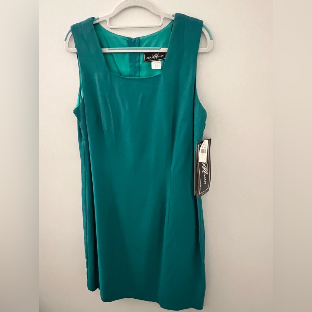 Molly Malloy Teal Sleeveless Sheath Dress